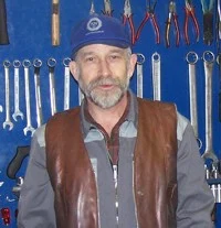 Daniel Eberli in seiner Werkstatt