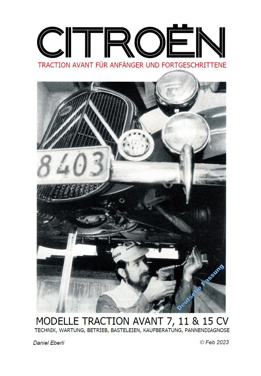 Reparatur-Broschüre Traction Avant